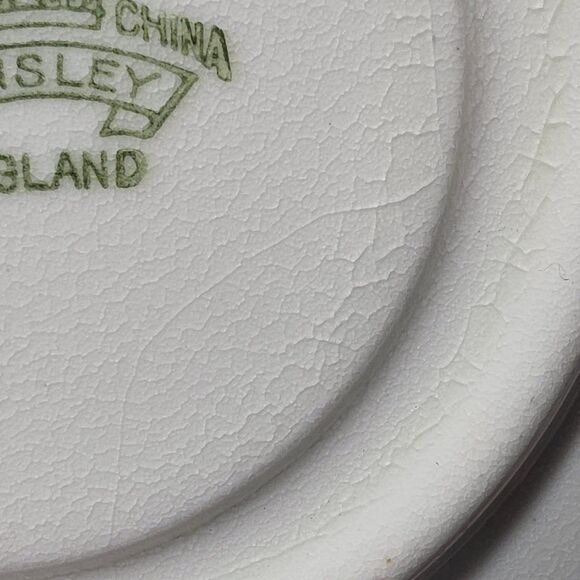 Aynsley Teacup and Saucer Burgundy Vintage - Picture 8 of 9